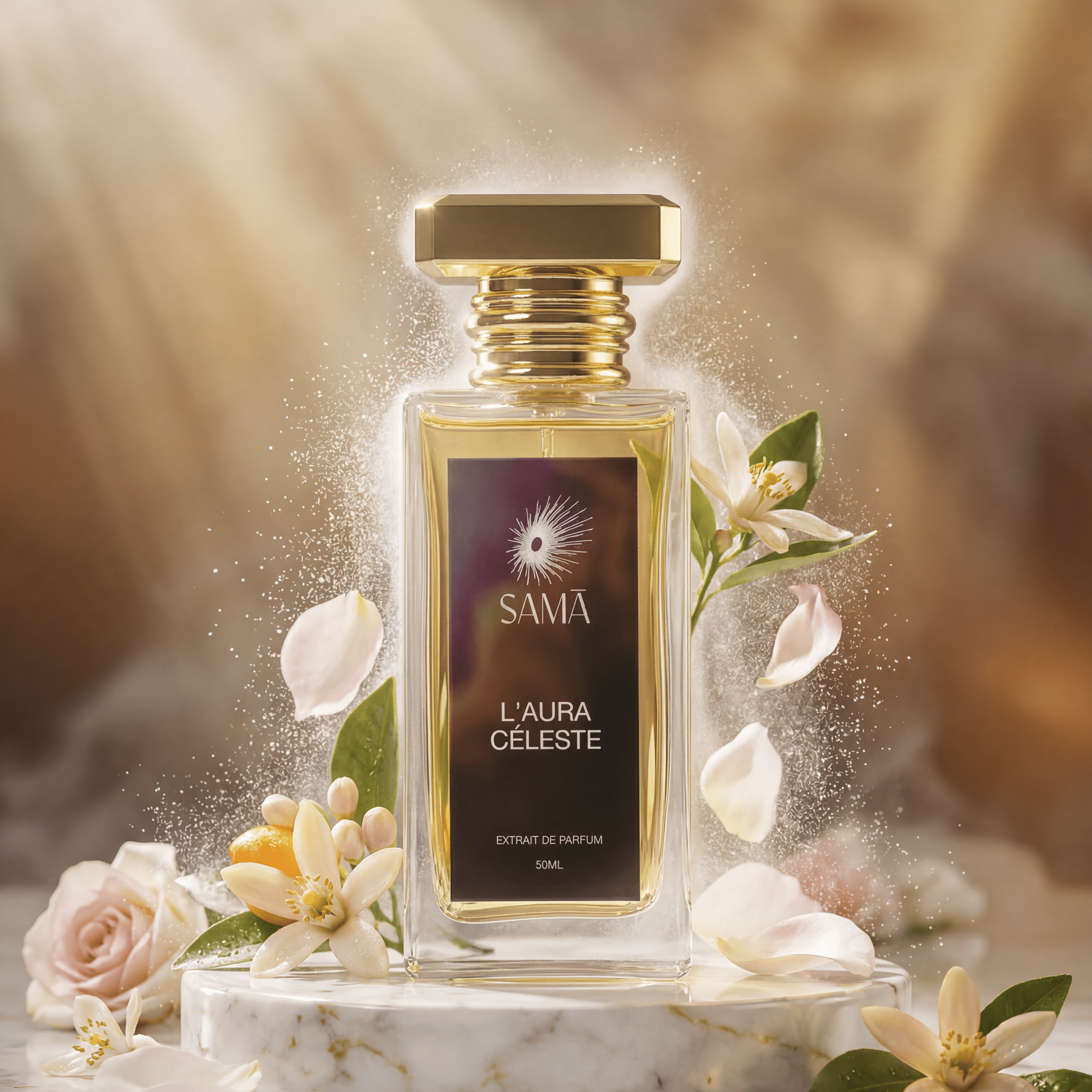 Flacon extrait de parfum L'aura céleste 50 ML SAMĀ SAMA