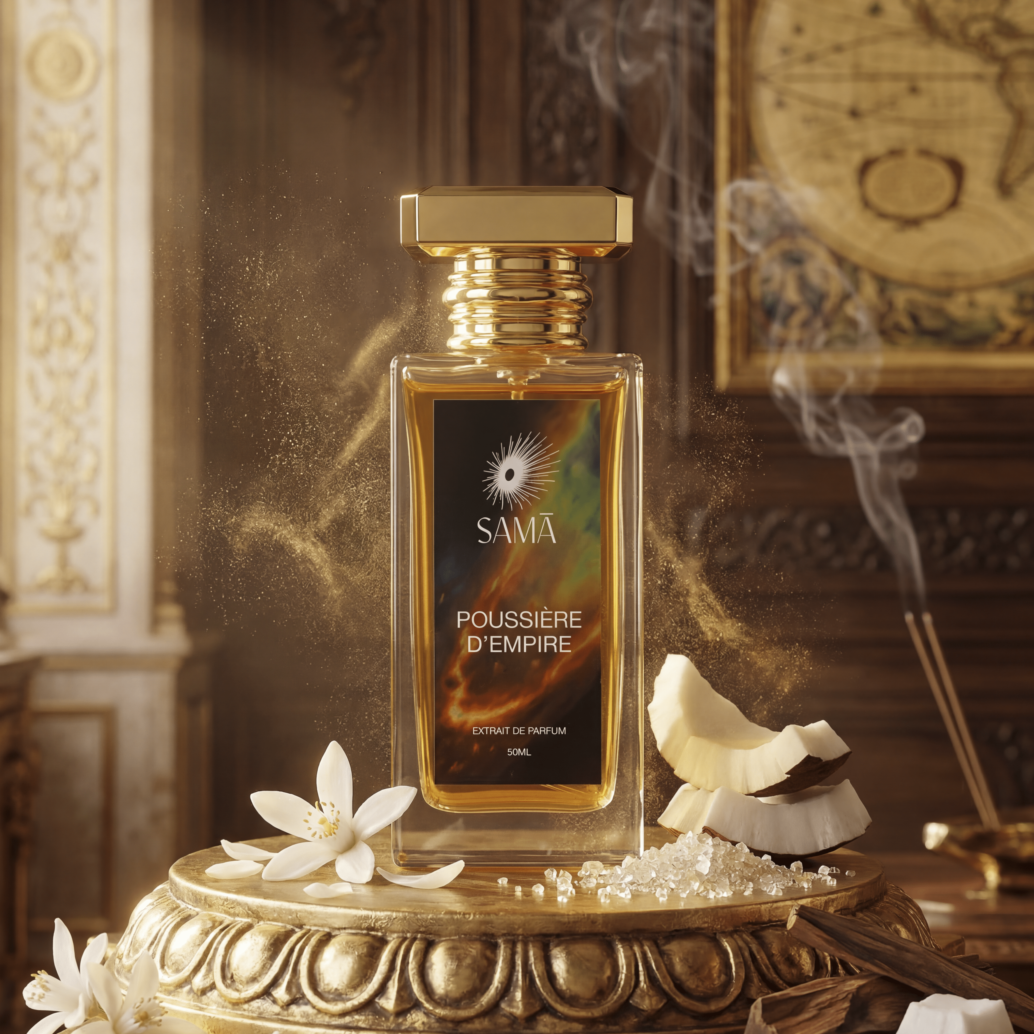 Flacon extrait de parfum Poussière d'empire 50 ML SAMĀ SAMA